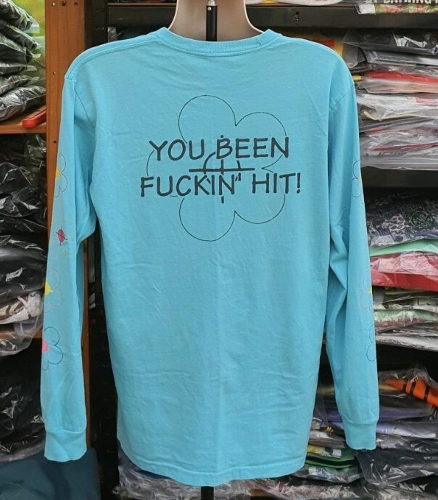 SS17 Supreme Been Hit L/S Tee Light Blue Size L