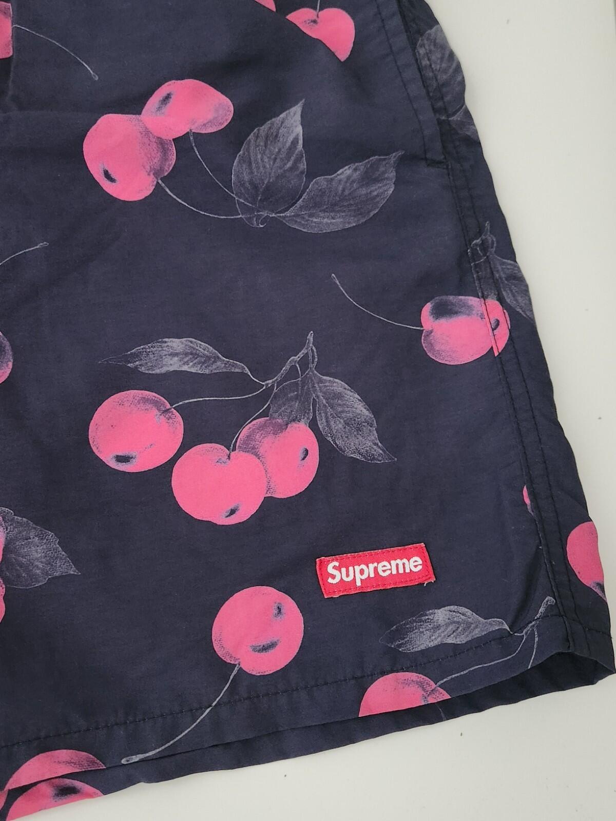SS19 Supreme Nylon Water Short Black Cherry Swim Nylon Shorts Size S Small