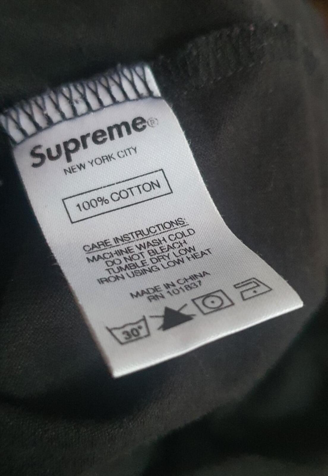 SS21 Supreme Old English Collar Logo L/S te size XL longsleeve t-shirt top