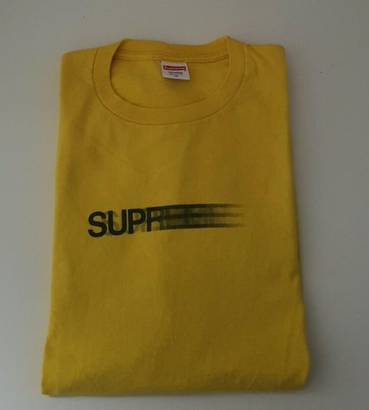SS20 Supreme Motion tee Size M medium yellow T-shirt