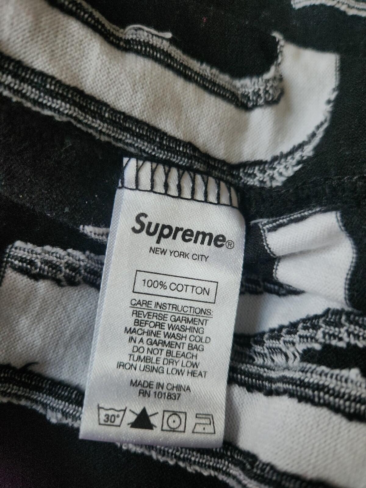 SS21 Supreme Intarsia S/S Top size S small black T-Shirt Tee