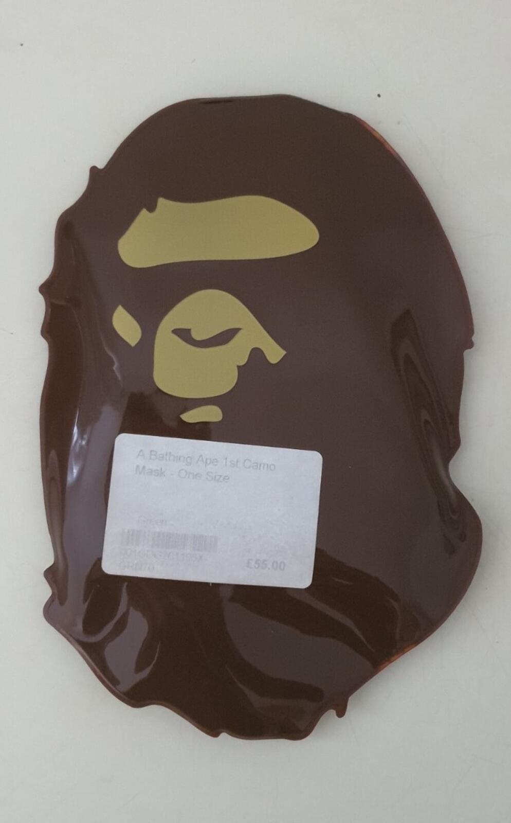 A BATHING APE 1st camo face mask green camouflage BAPE RRP £55