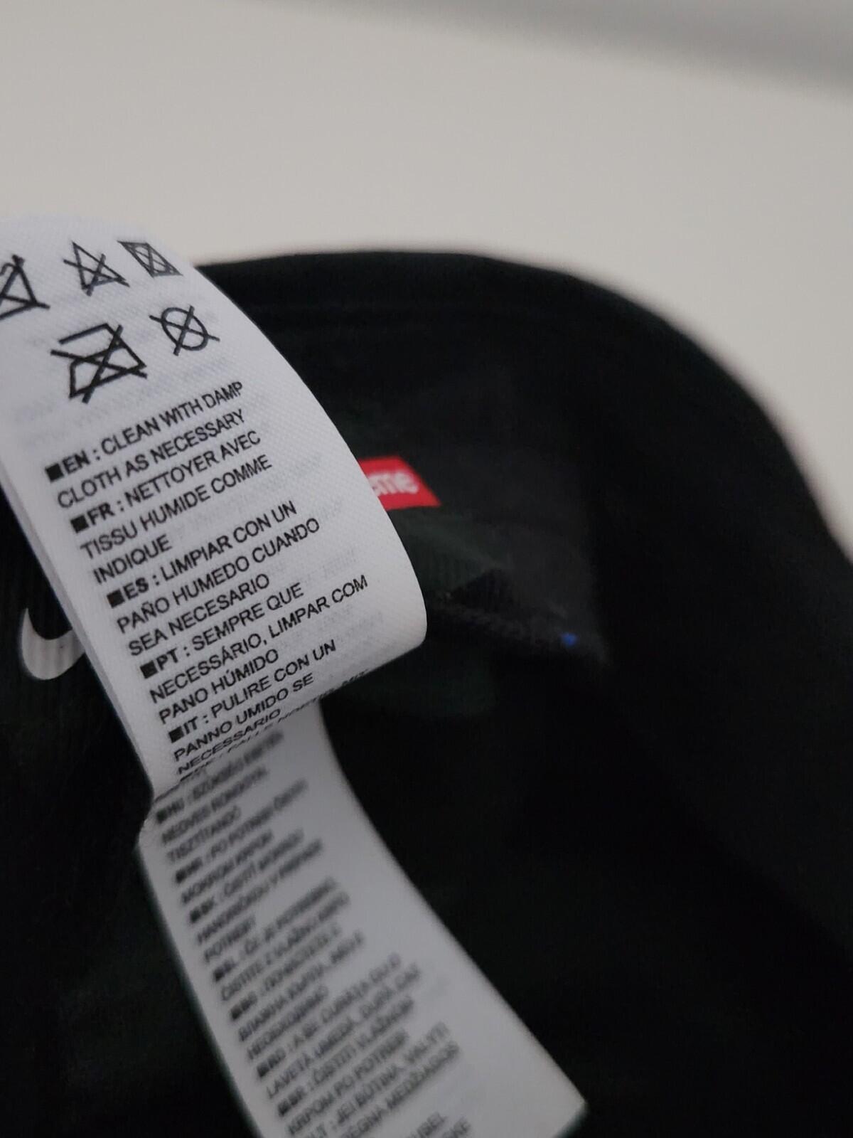FW17 Supreme x Nike Trail running hat black cap 3M reflective Humara