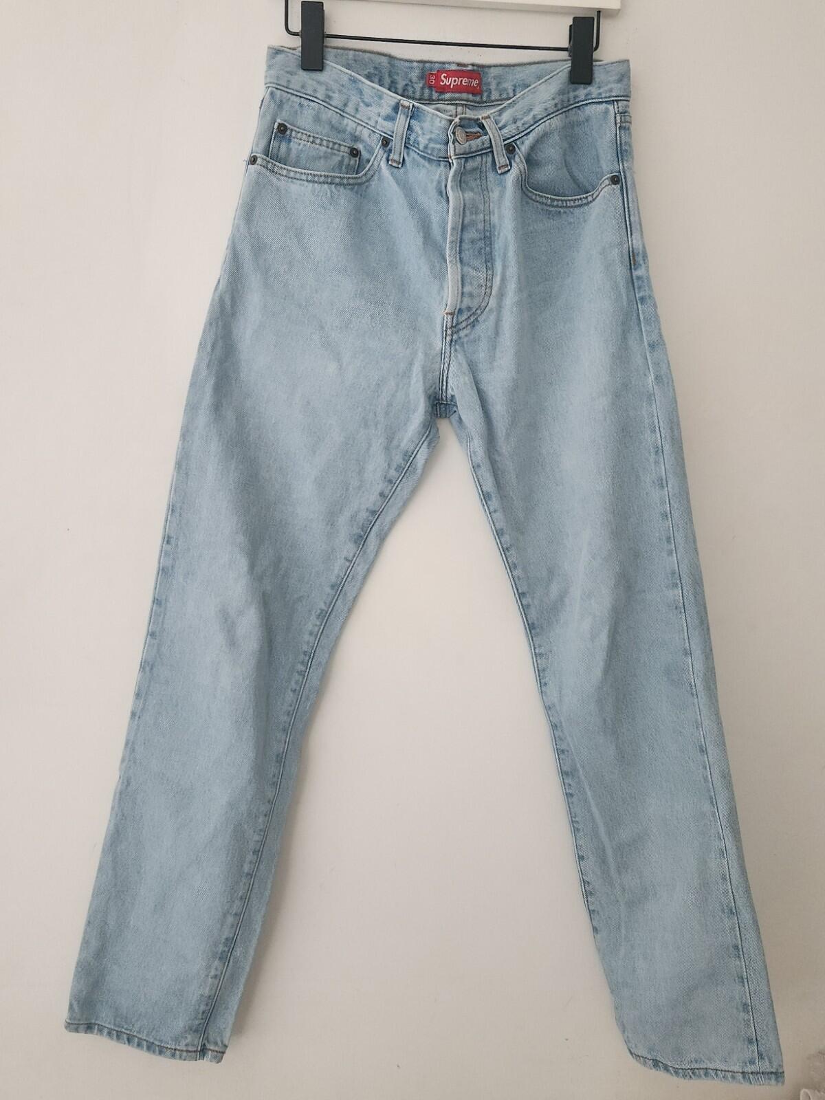 HW24 Supreme Slim Selvedge Jeans Stone Washed Größe 30 W30 L30