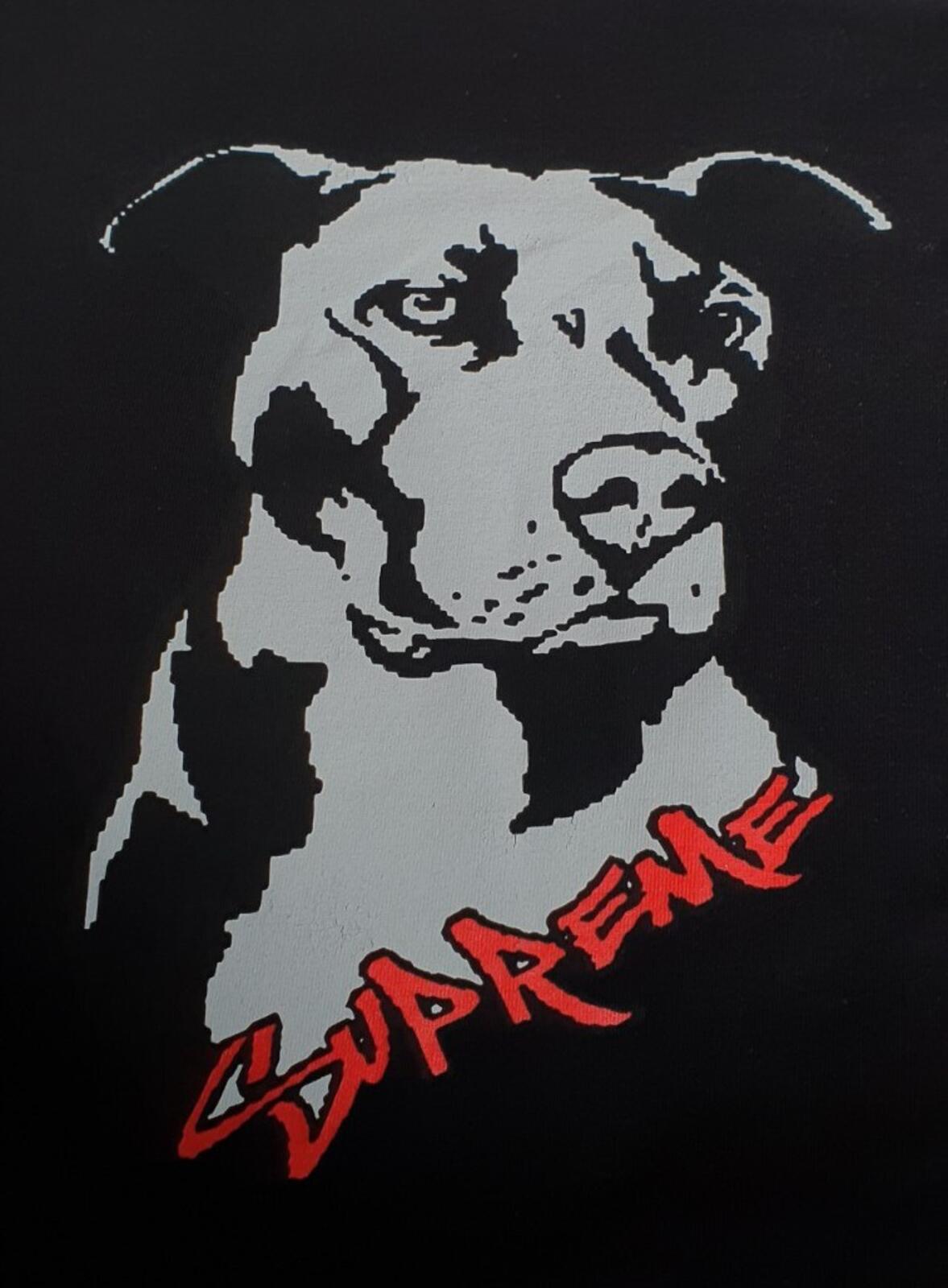SS20 Supreme Pitbull tee black t-shirt size M medium dog
