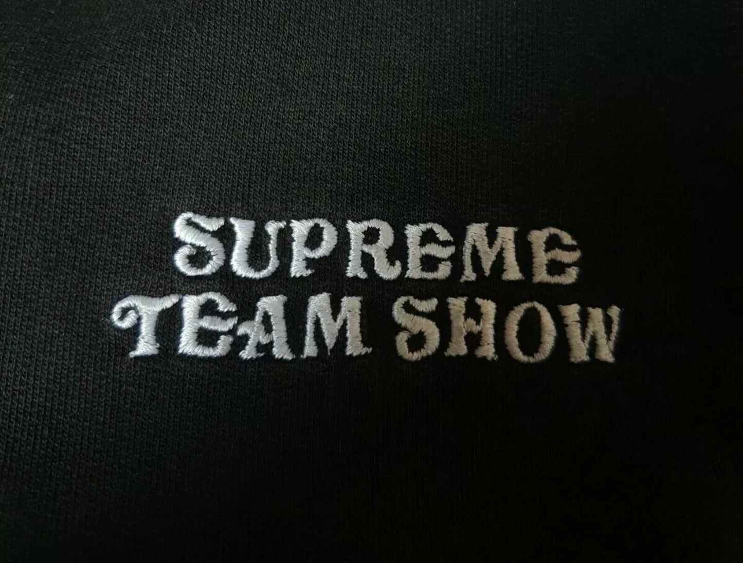 SS09 Supreme Malcolm McLaren Keith Haring Kapuzenpullover Schwarz Größe L