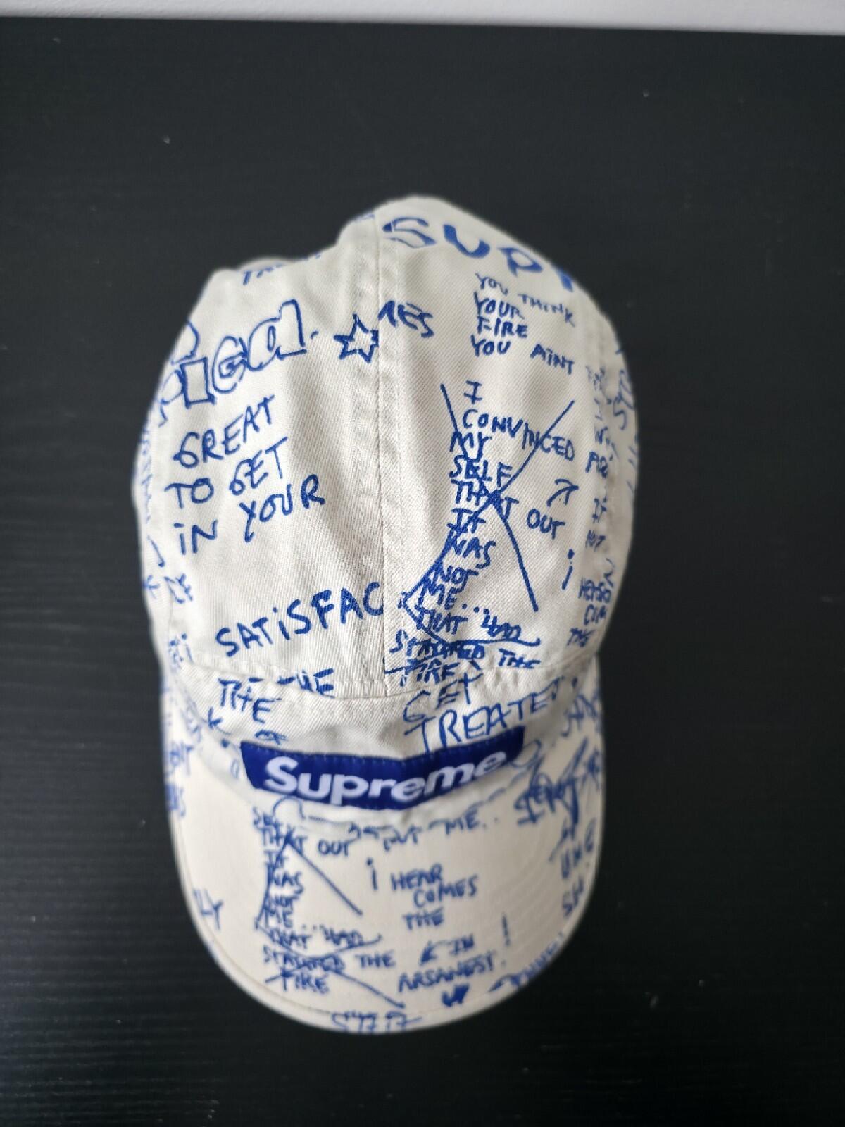 SS23 Supreme Gonz Poems Camp Cap White Mark Gonzales