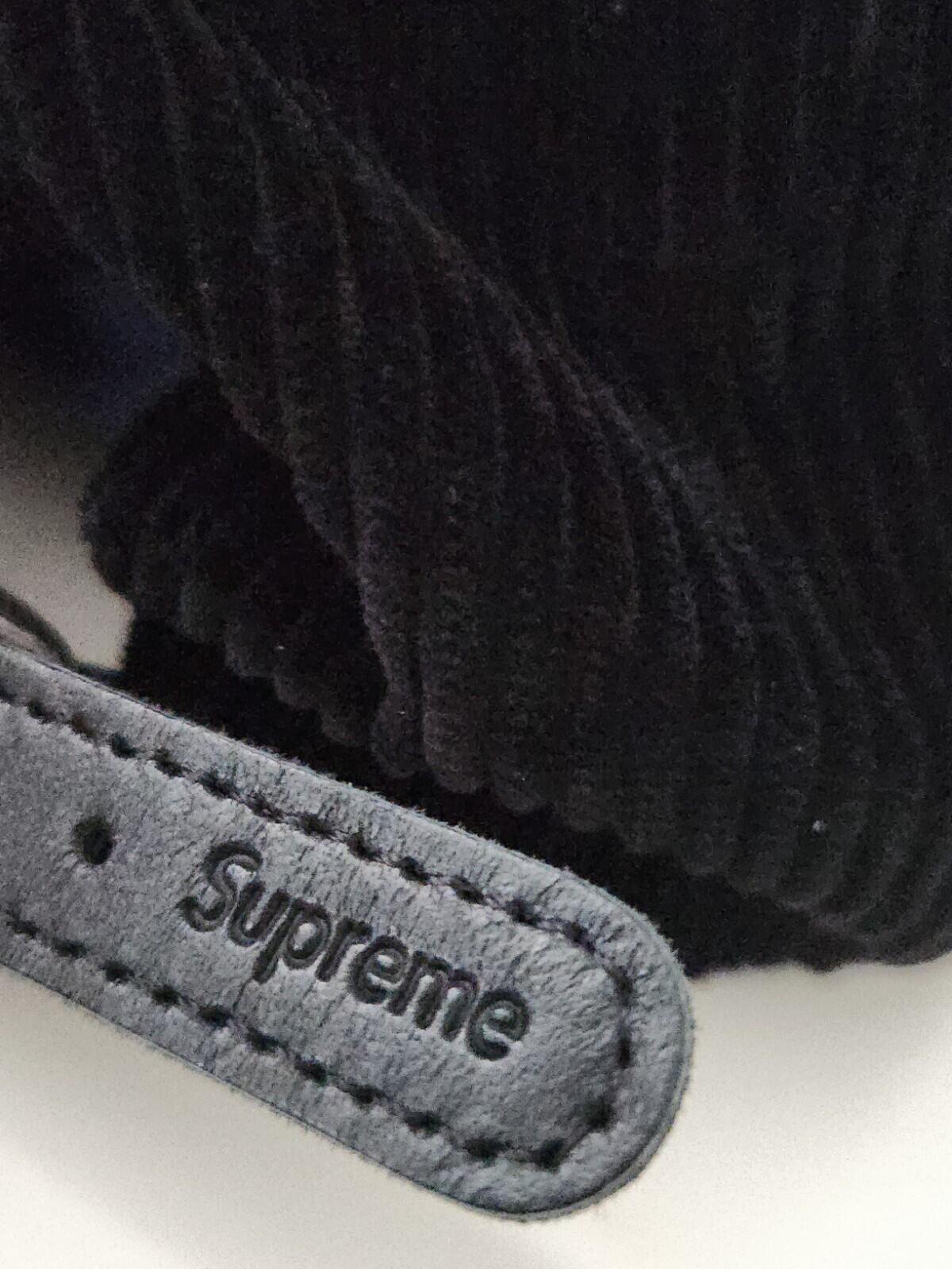 FW23 Supreme Corduroy S Logo 6-panel Cap Black