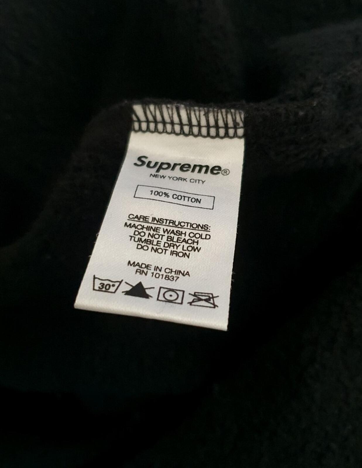 FW17 Supreme Polo Crewneck size XL black / pink sweatshirt Jumper