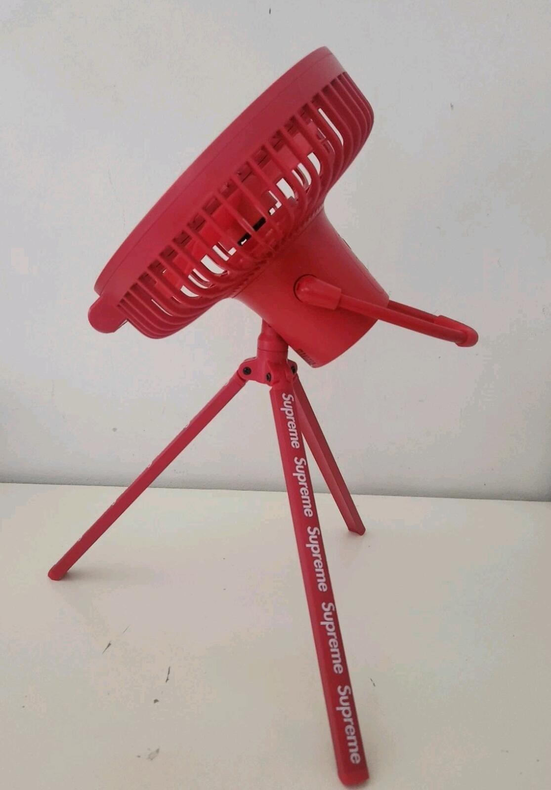 FW23 Supreme Cargo Container Electric Fan Wireless Portable Red Accessory Multi