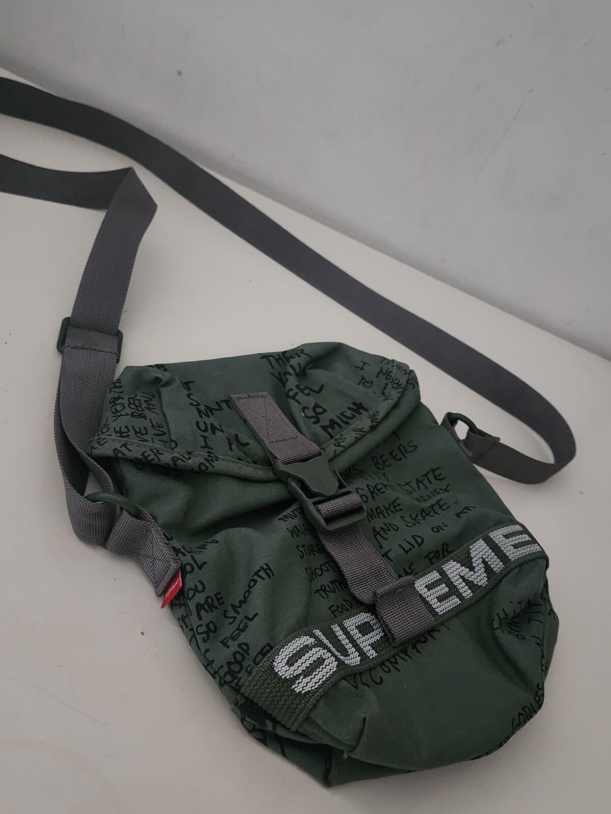 SS23 Supreme Field Side bag Shoulder Olive Gonz Water Resistant Gonzales Poems