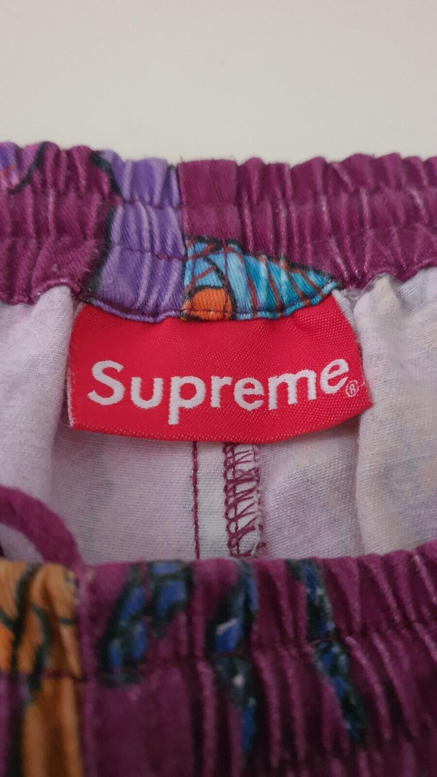 FW17 Supreme Gonz Heads burgundy Short size S small shorts Mark Gonzales Rare