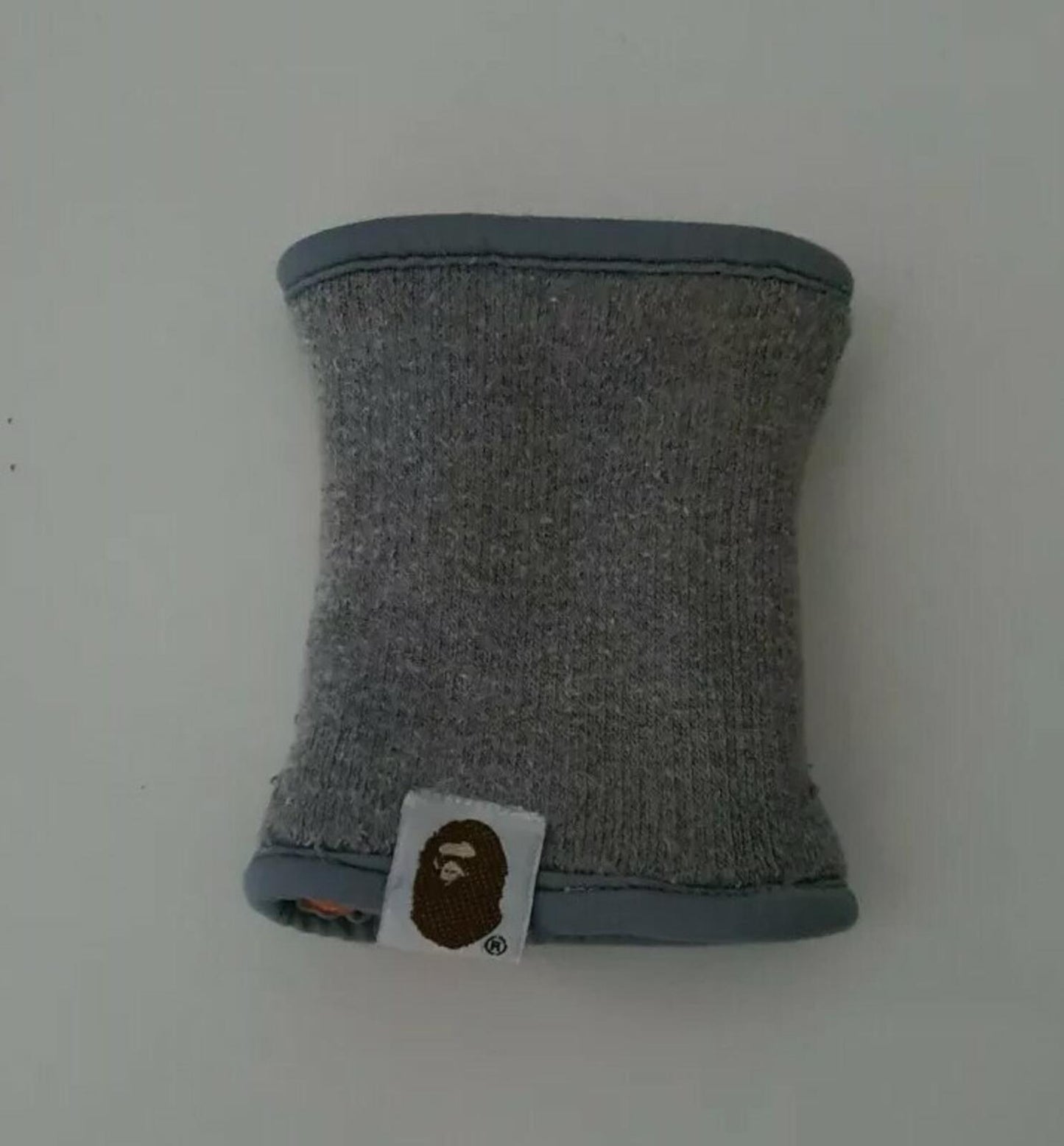 A BATHING APE reversible wristband grey / orange BAPE vintage tennis Rare