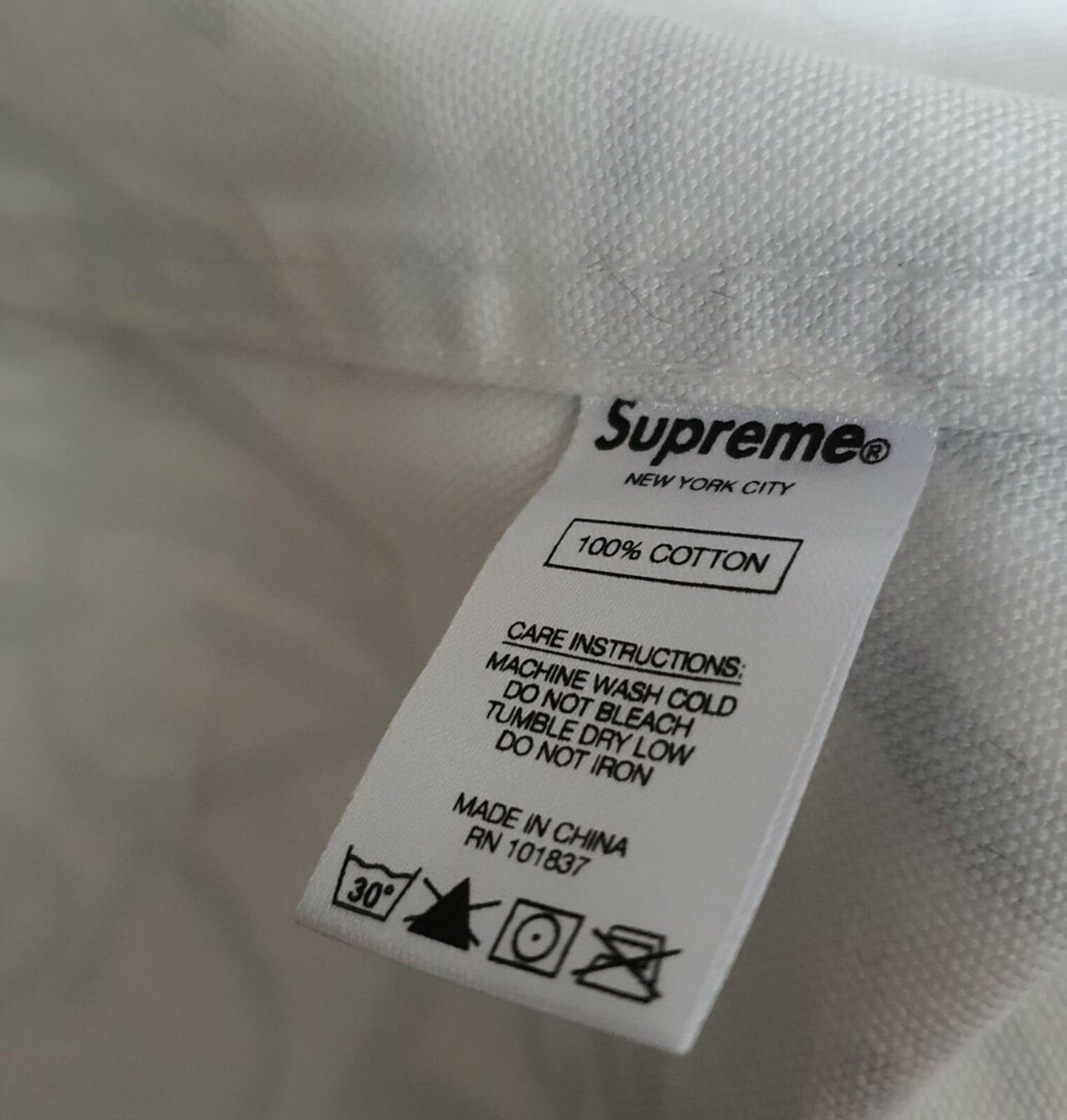 Abrigo de lona estampado FW18 Supreme x Comme Des Garcons Shirt