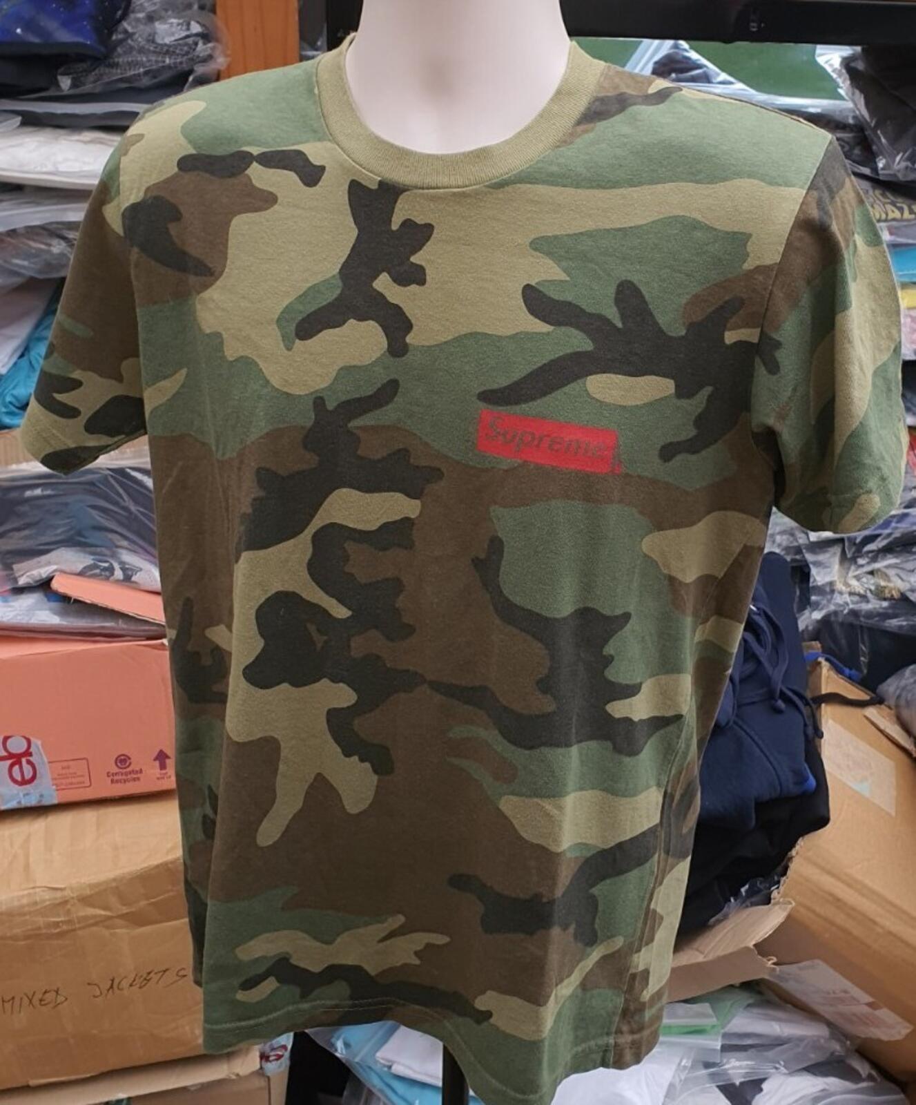 SS21 Supreme Spiral Tee Woodland Camo Size S Weirdo Dave