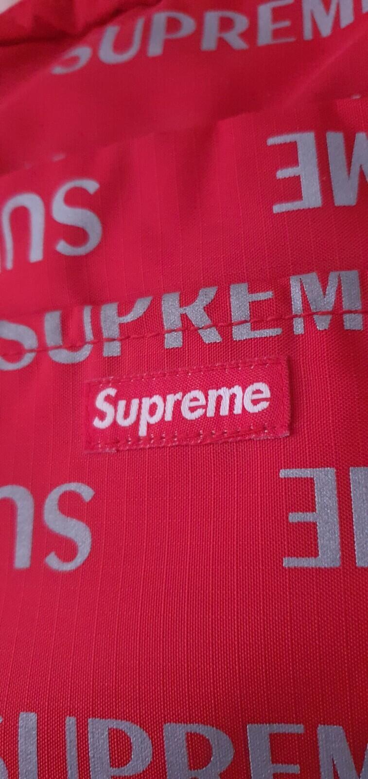 FW16 Supreme 3M Reflective Repeat Shoulder Bag Rojo