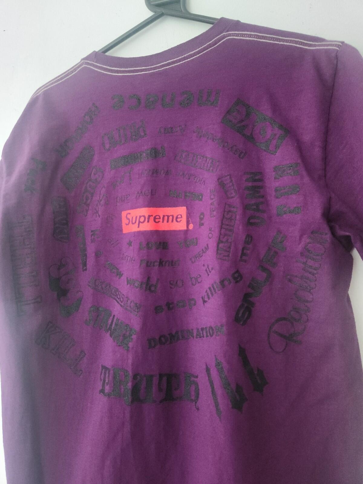 SS21 Supreme Spiral T-Shirt in Lila Größe M Weirdo Dave