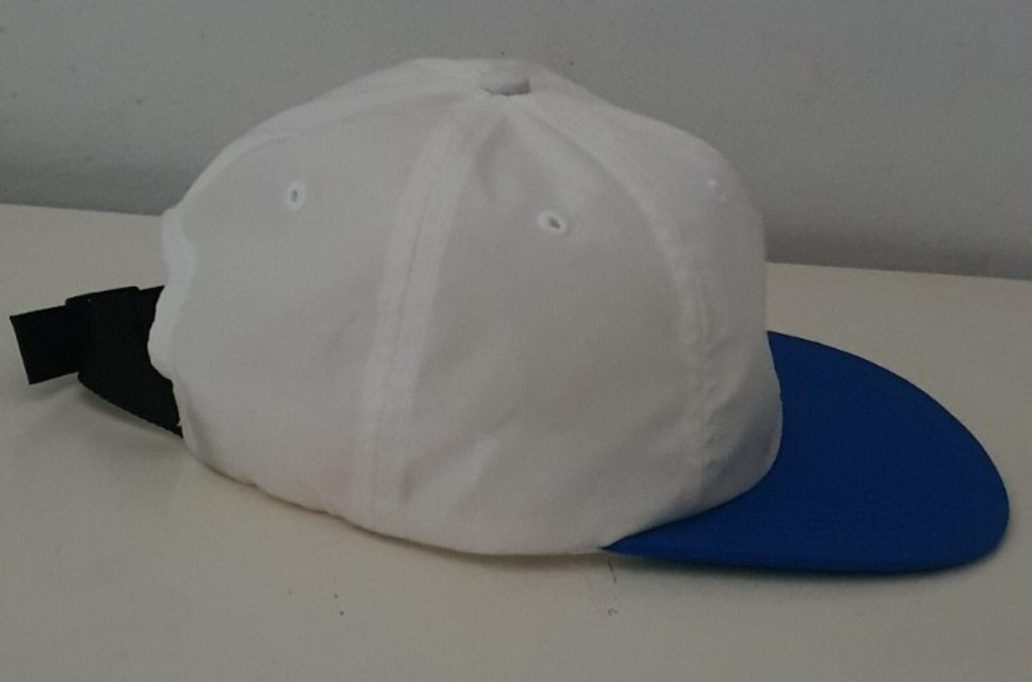 SS19 Supreme Cordura Script logo 6-Panel cap white hat blue