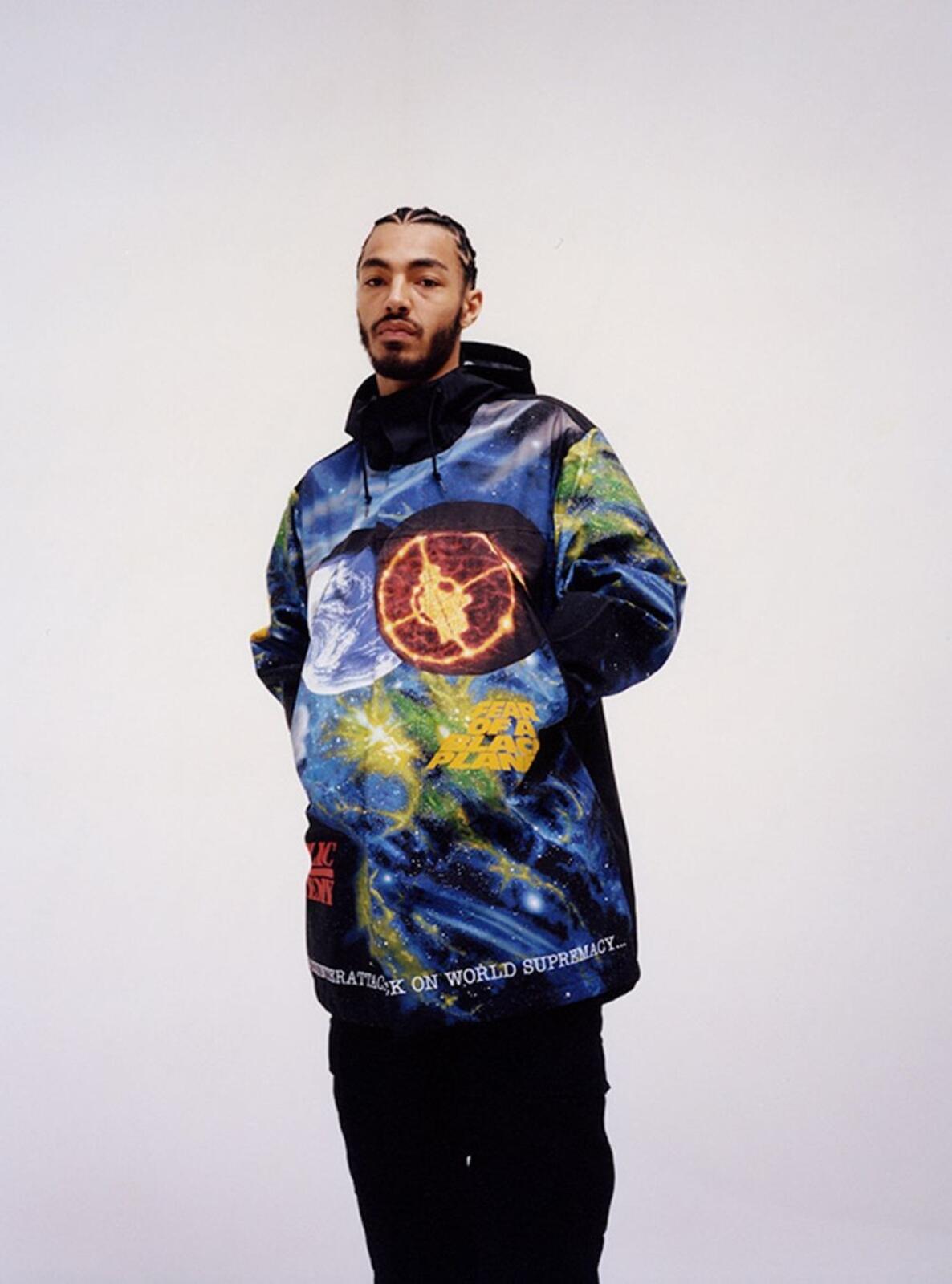 SS18 Supreme x Undercover x Public Enemy Fear of Black Planet Parka Size M