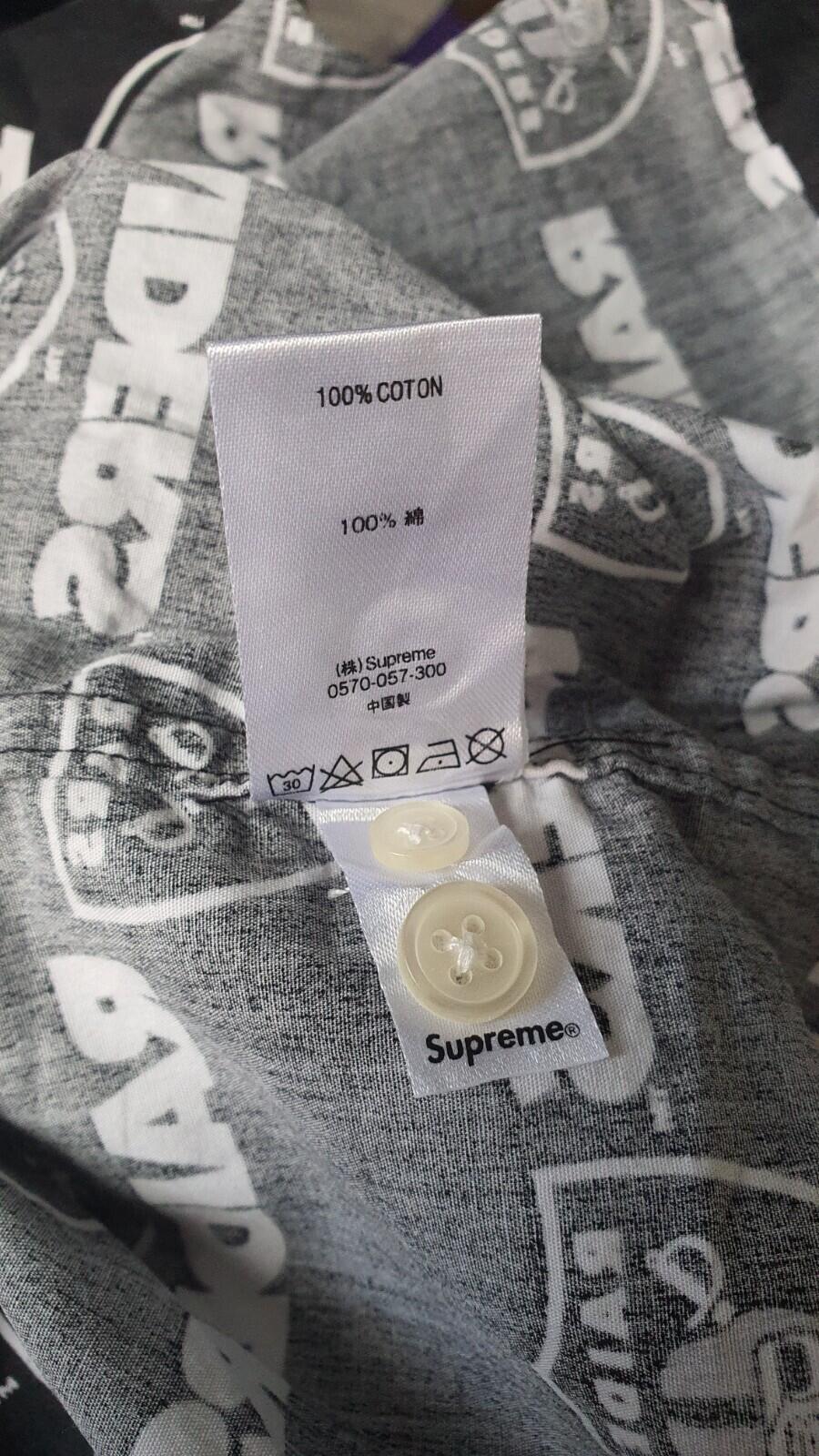 SS19 Supreme NFL x RAIDERS X '47 S/S Shirt Black Size XL