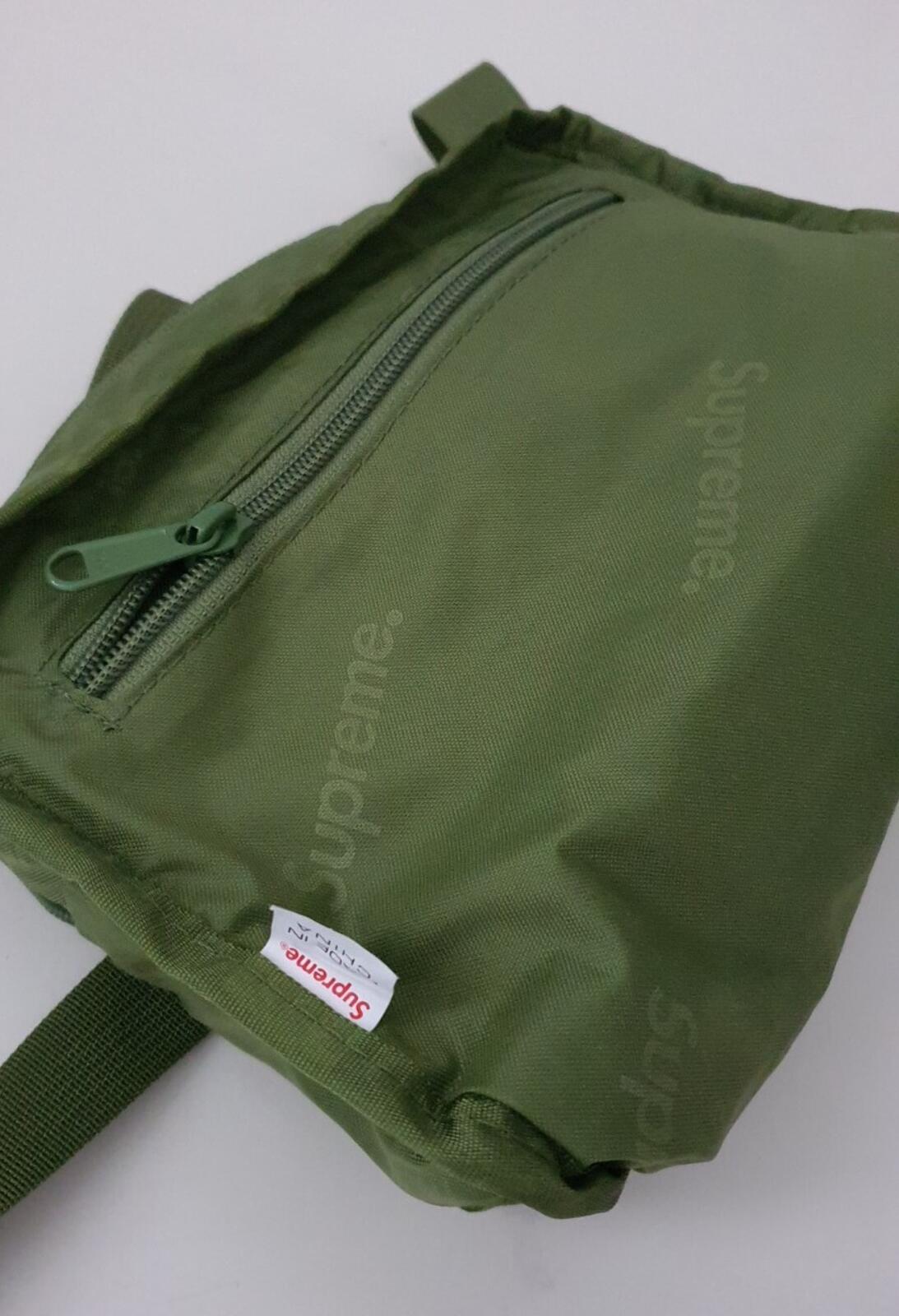 SS19 Supreme olive shoulder bag cordura fabric green