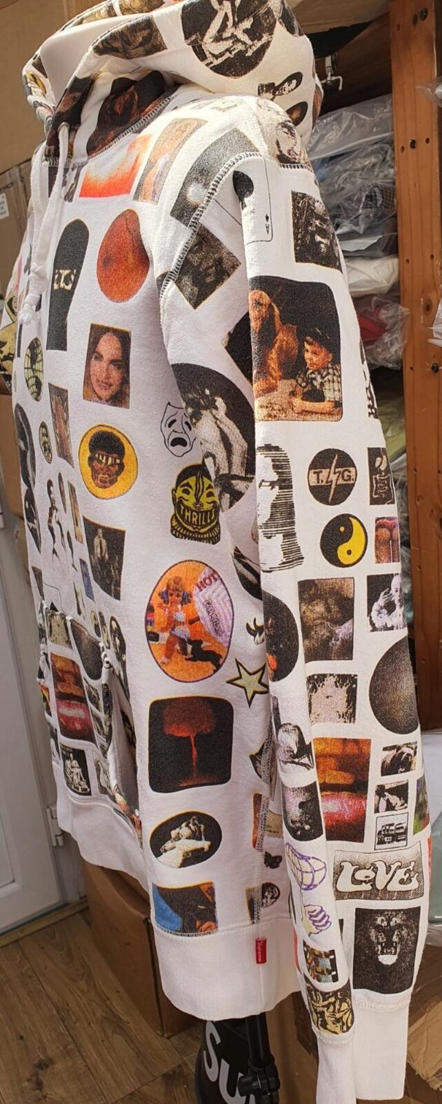 SS17 Supreme Thrills weißer Kapuzenpullover M Hoodie
