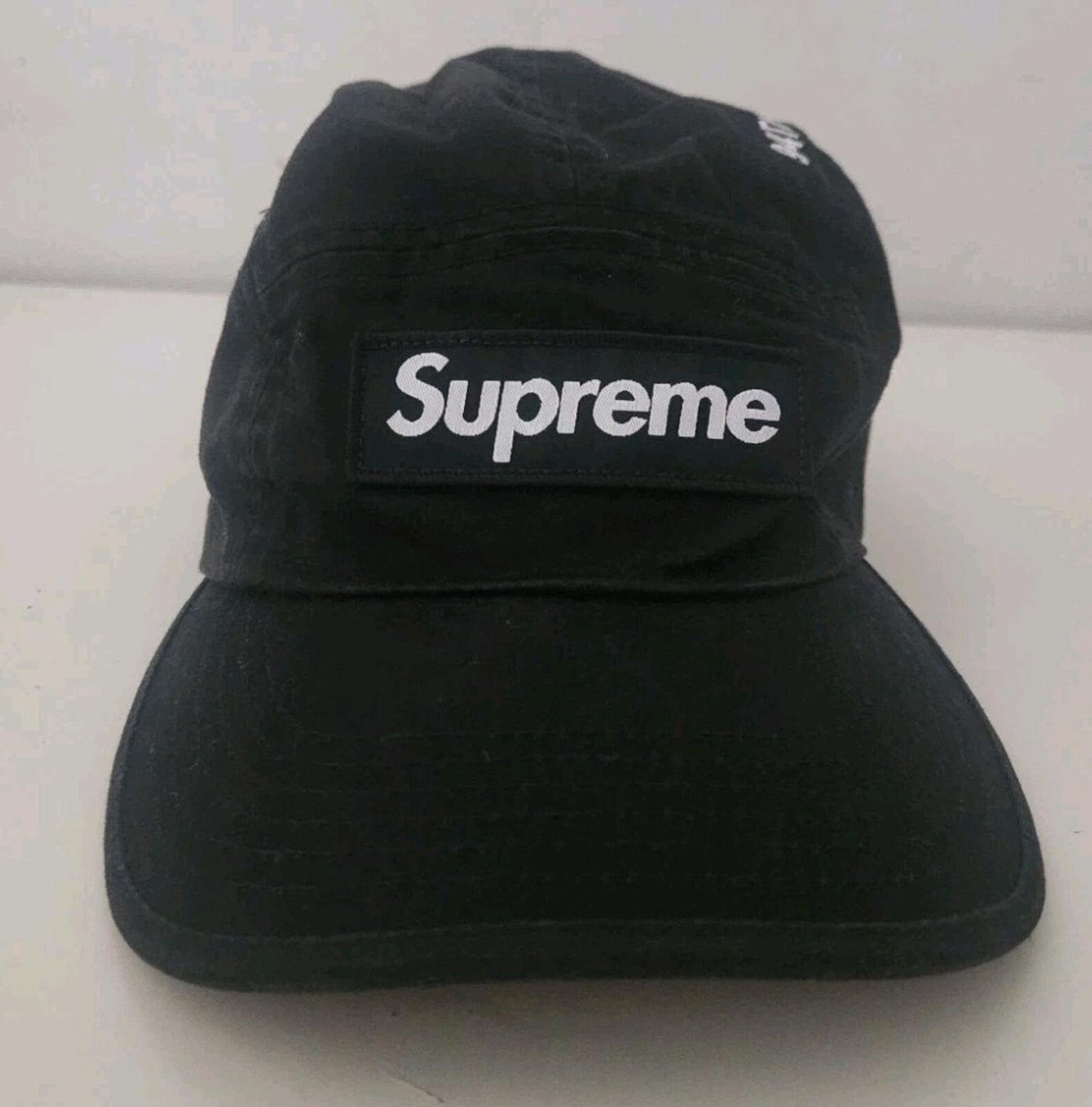 FW21 Supreme Military Camp Cap Black Box Logo Hat