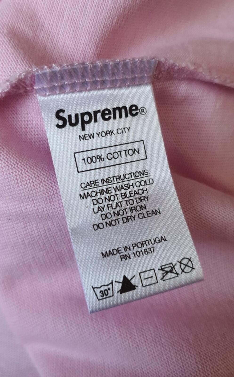 SS21 Supreme Old English Rhinestone S/S Top Tee Pink Size L