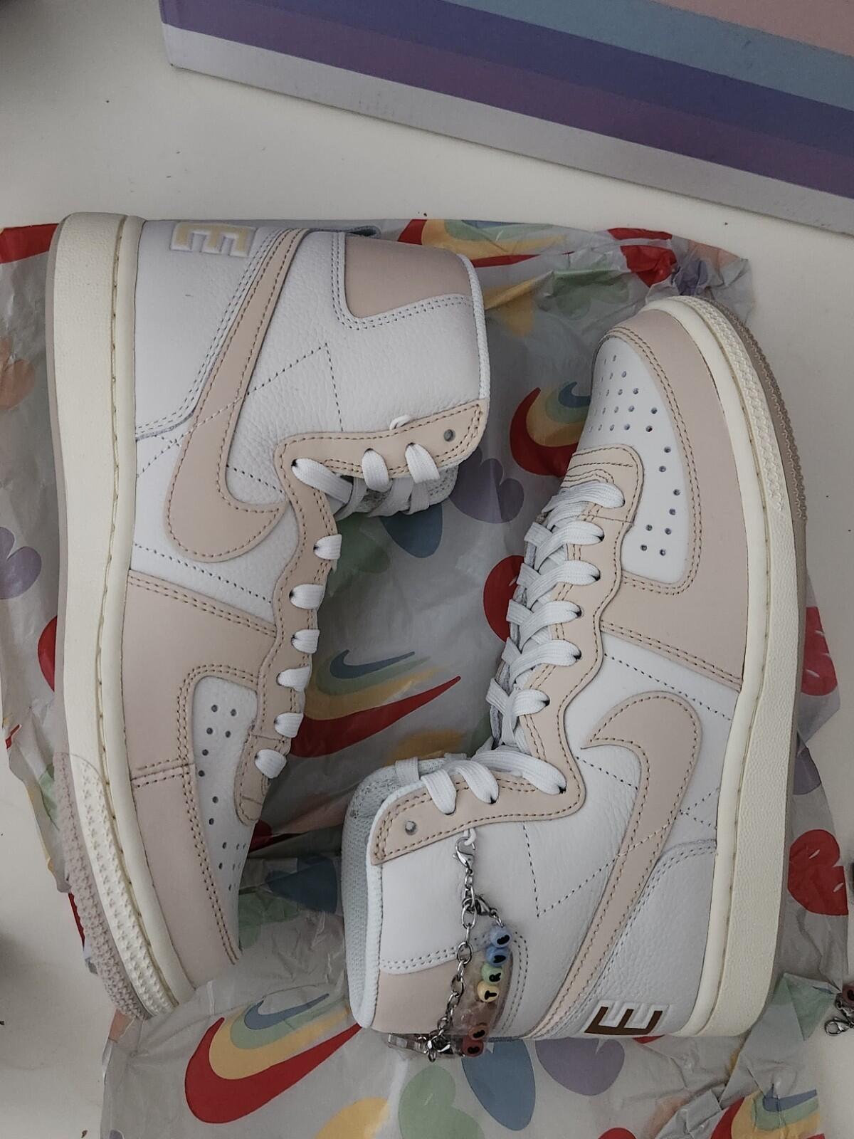 NIKE Terminator High BT RRP Trainers Beige Size US 6 UK 5.5 EUR 38.5