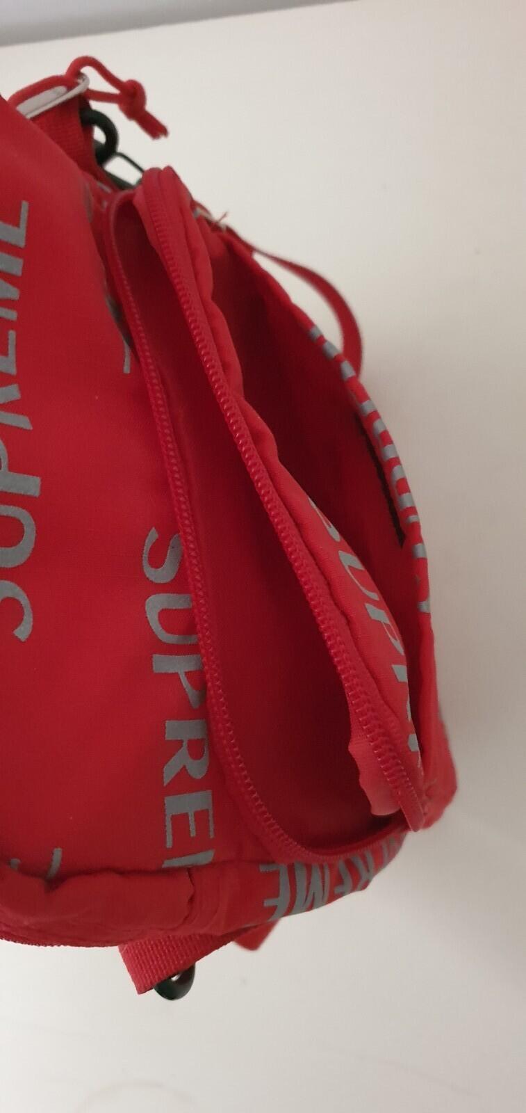 FW16 Supreme 3M Reflective Repeat Shoulder Bag Rojo