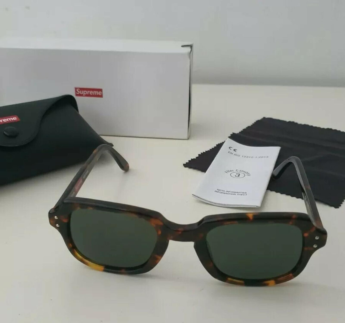 SS19 Supreme Marvin sunglasses RRP £188 Tortoise made in Italy