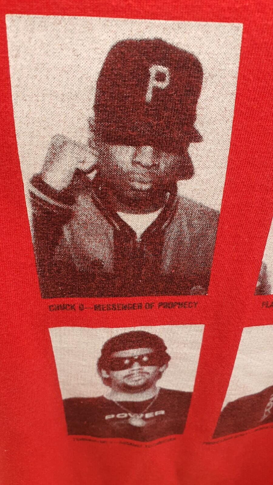 SS06 Supreme x Public Enemy Camiseta Roja Talla XL