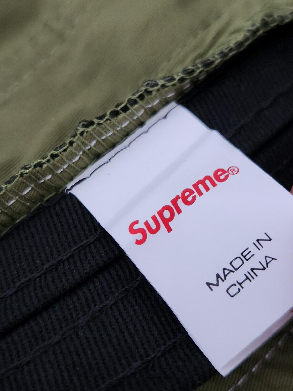 FW22 Supreme Webbing crusher Small Medium bucket hat Olive Water Resistant S / M