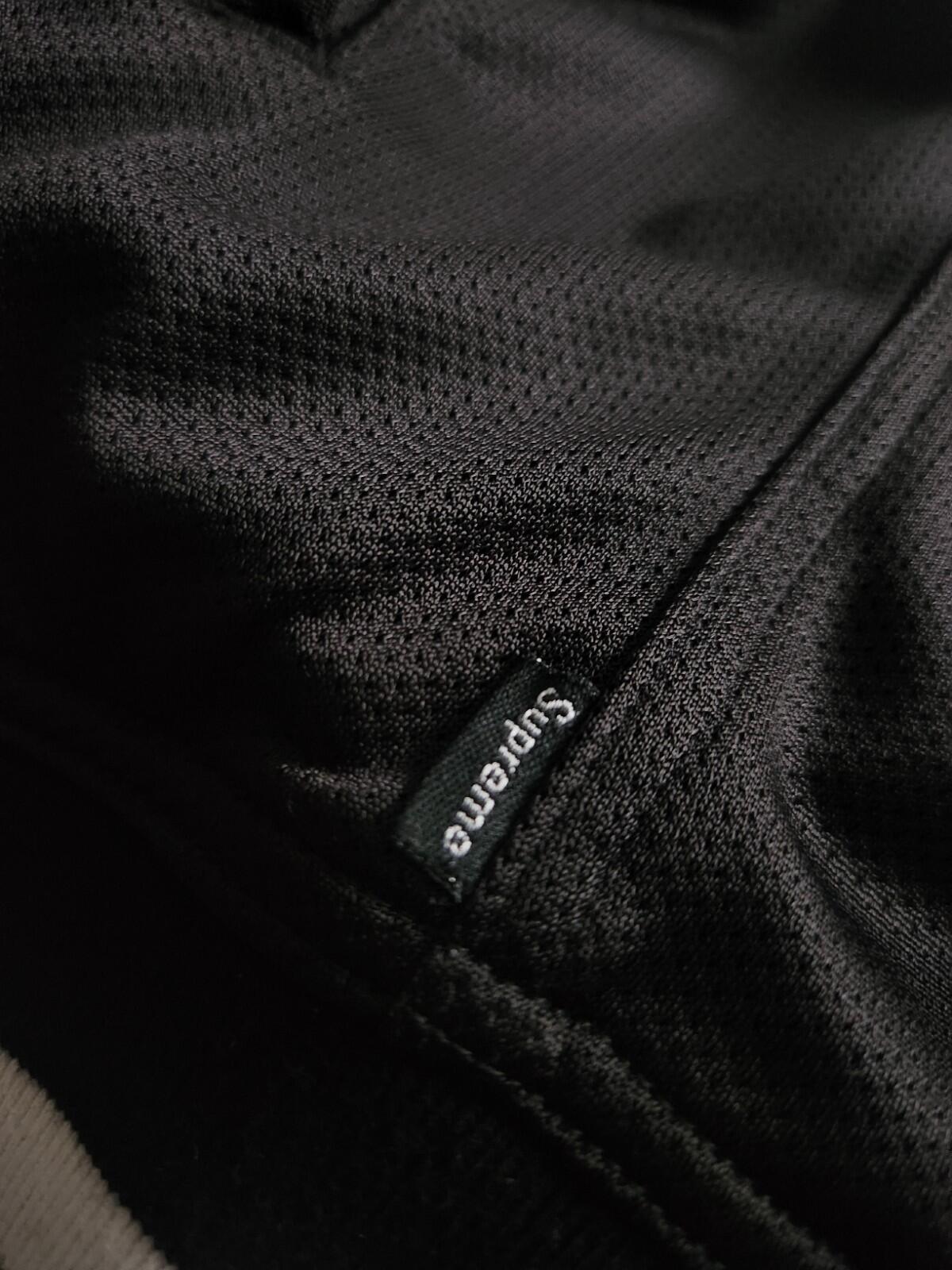 SS15 Supreme Mesh Nylon Varsity Jacket Black Size M
