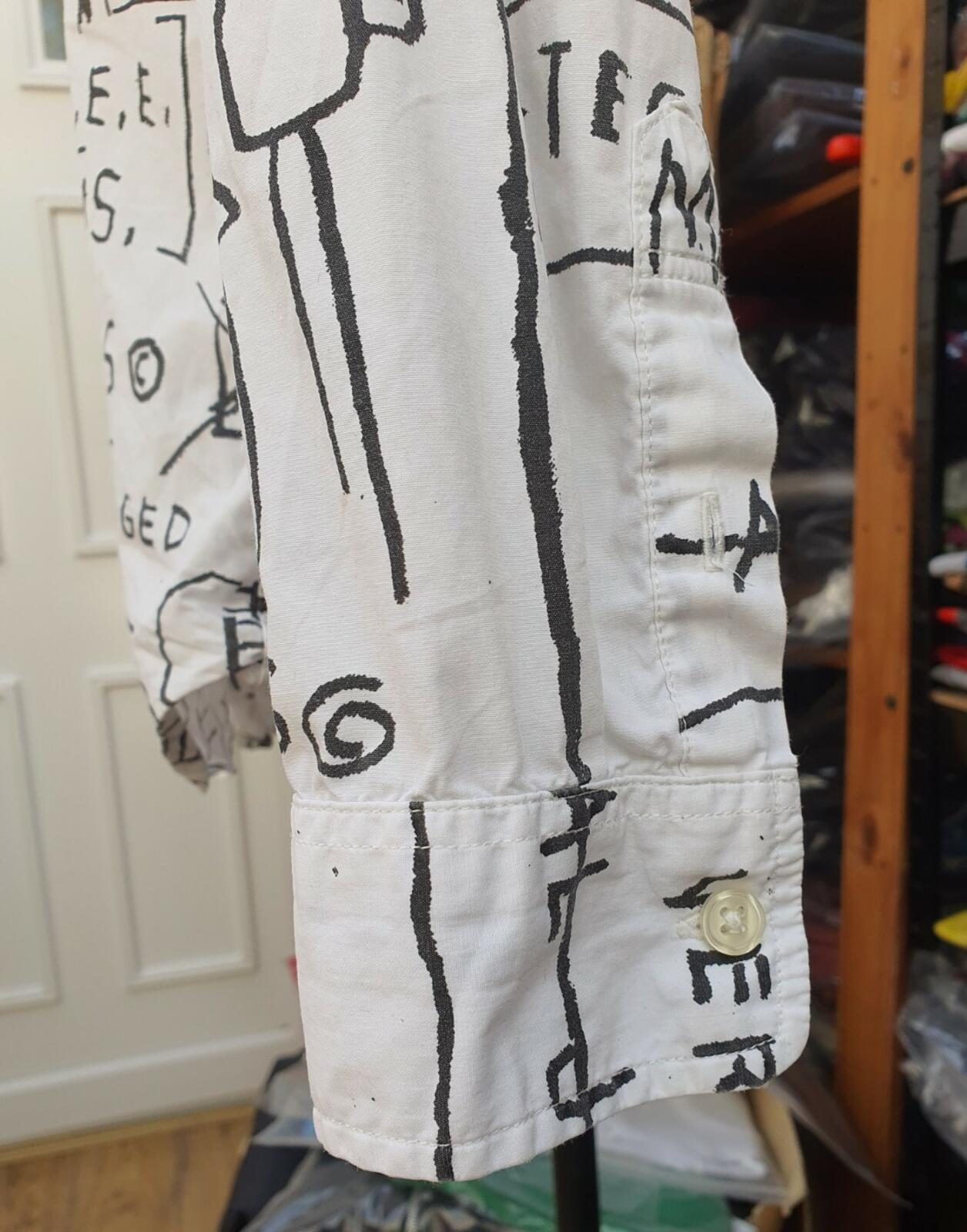 FW13 Supreme x Jean Michel Basquiat Hemd Weiß Größe S