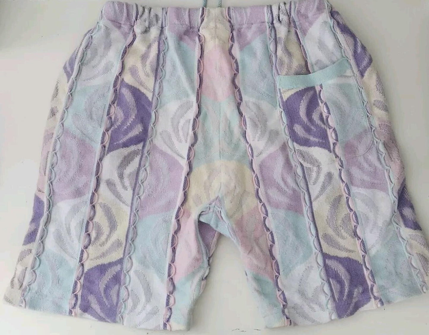 SS22 Supreme Abstract Textured Knit Short size L large Pale Blue shorts