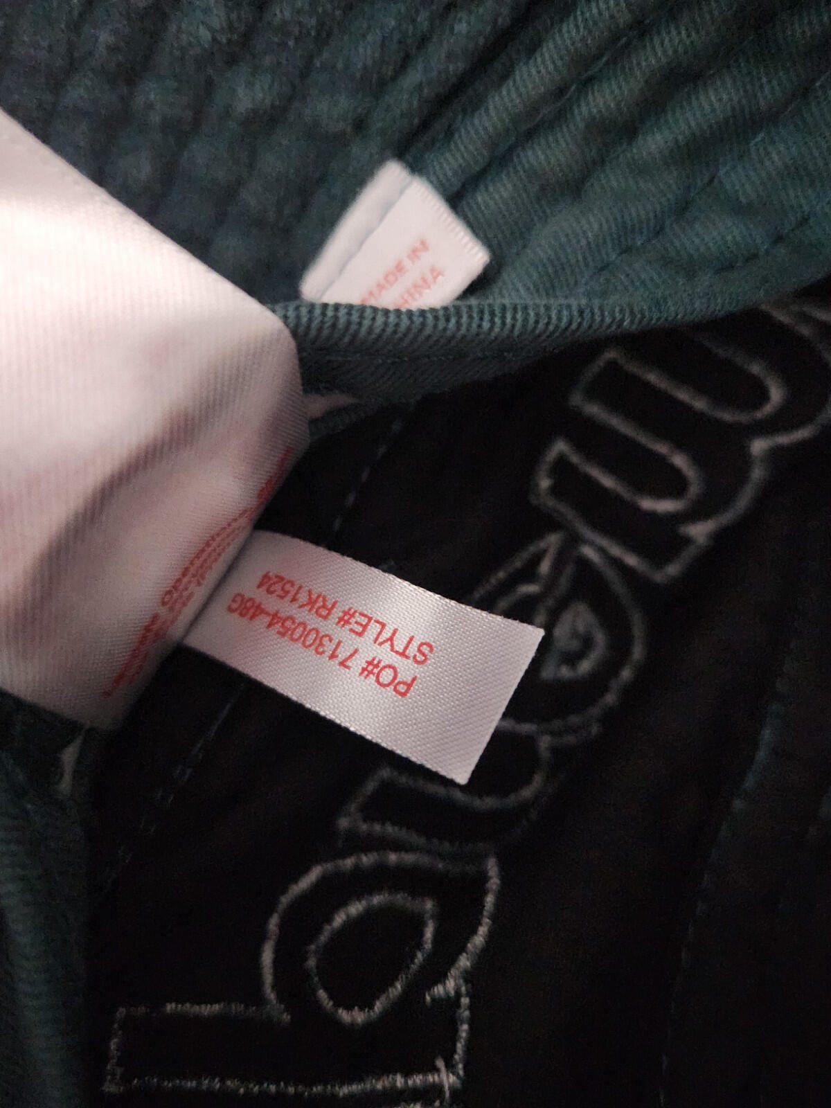 SS18 Supreme x Lacoste Velour crusher size M Medium Teal bucket hat