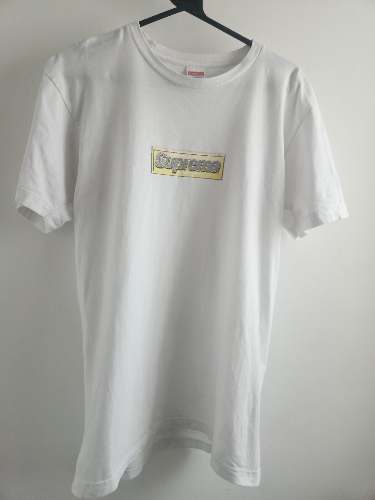 SS13 Supreme Bling Box Logo Tee size M medium white T-shirt Rare Vintage 2013