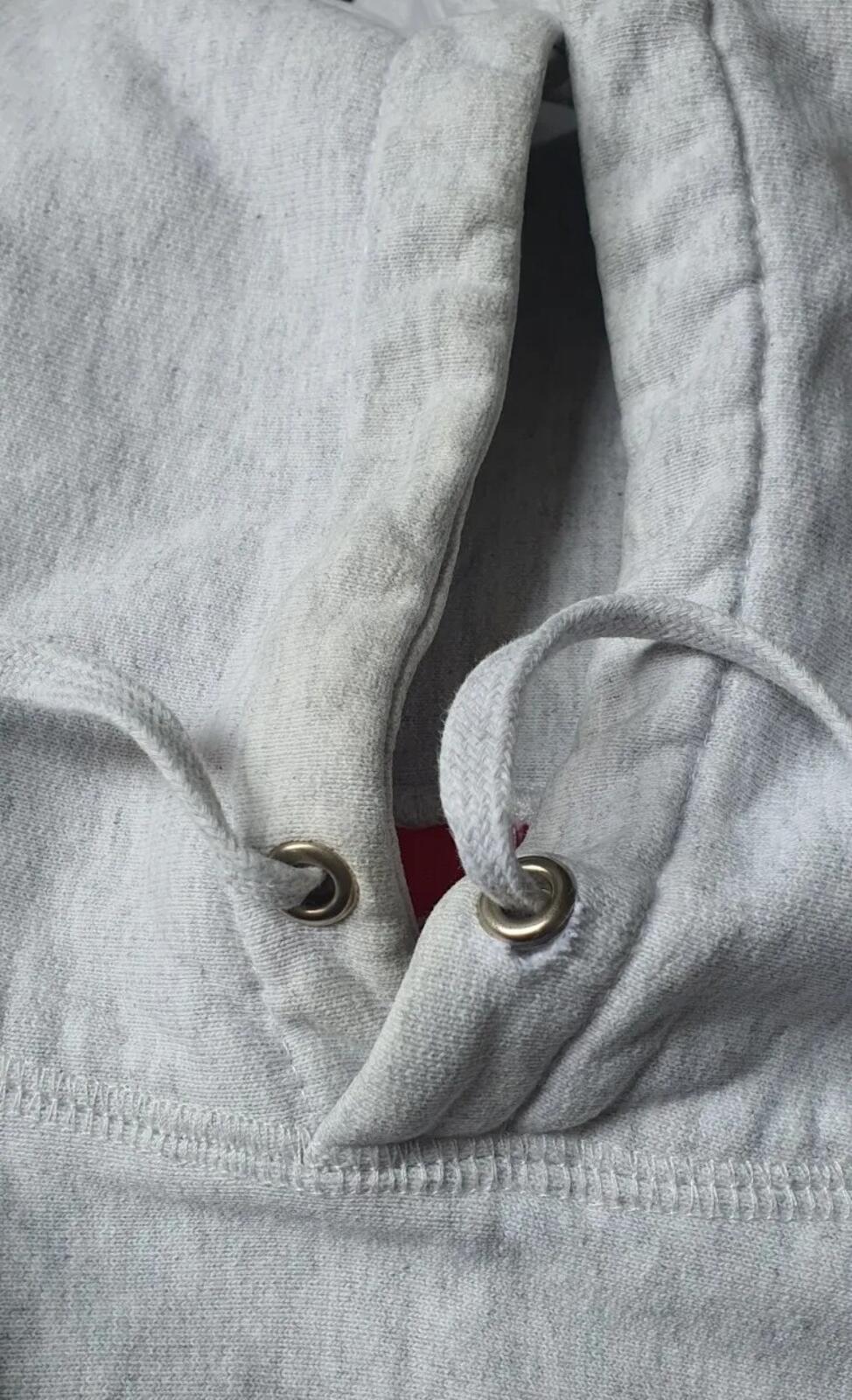 FW15 Supreme S Logo Hooded Sweatshirt size M medium grey hoodie