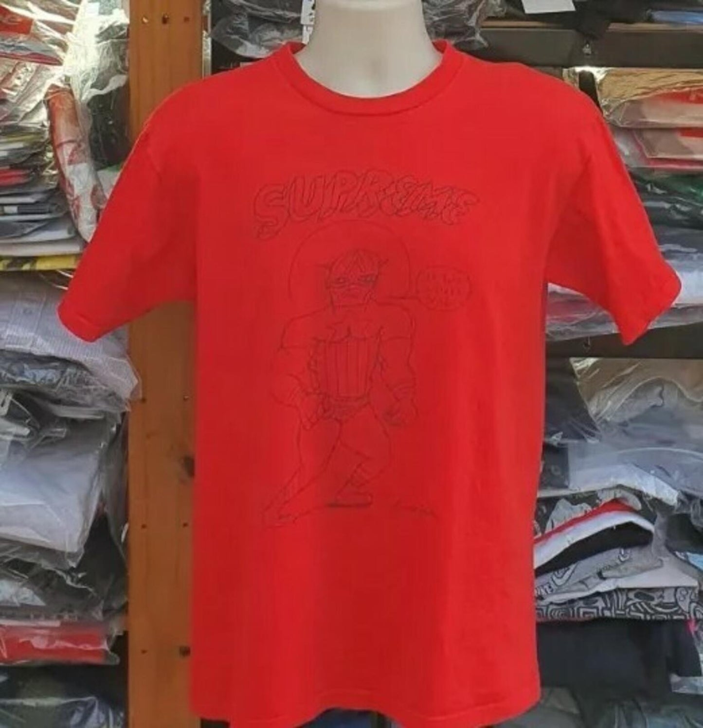 SS12 Supreme Daniel Johnston Jesus Love Tee Red Size M