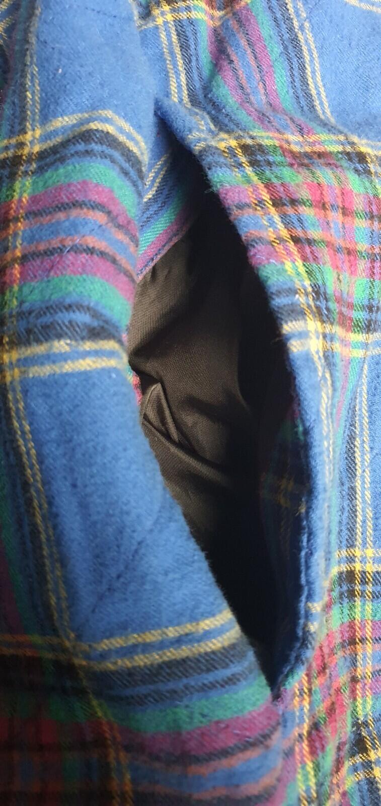 FW21 Supreme Quilted Plaid Flannel Shirt Blue Size XL
