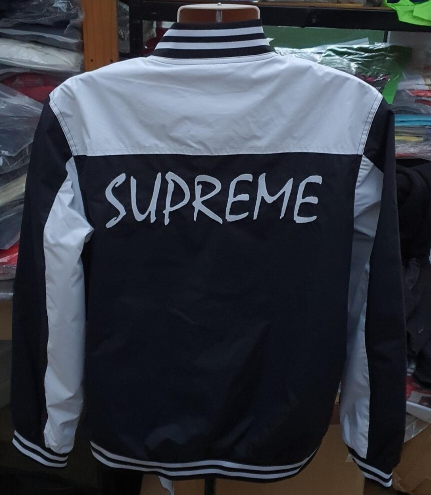 SS14 Supreme x Champion Warm Up Jacket Black Size XL
