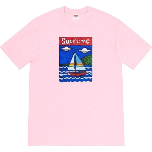 SS20 Supreme Camiseta de Velero Rosa Claro Talla L