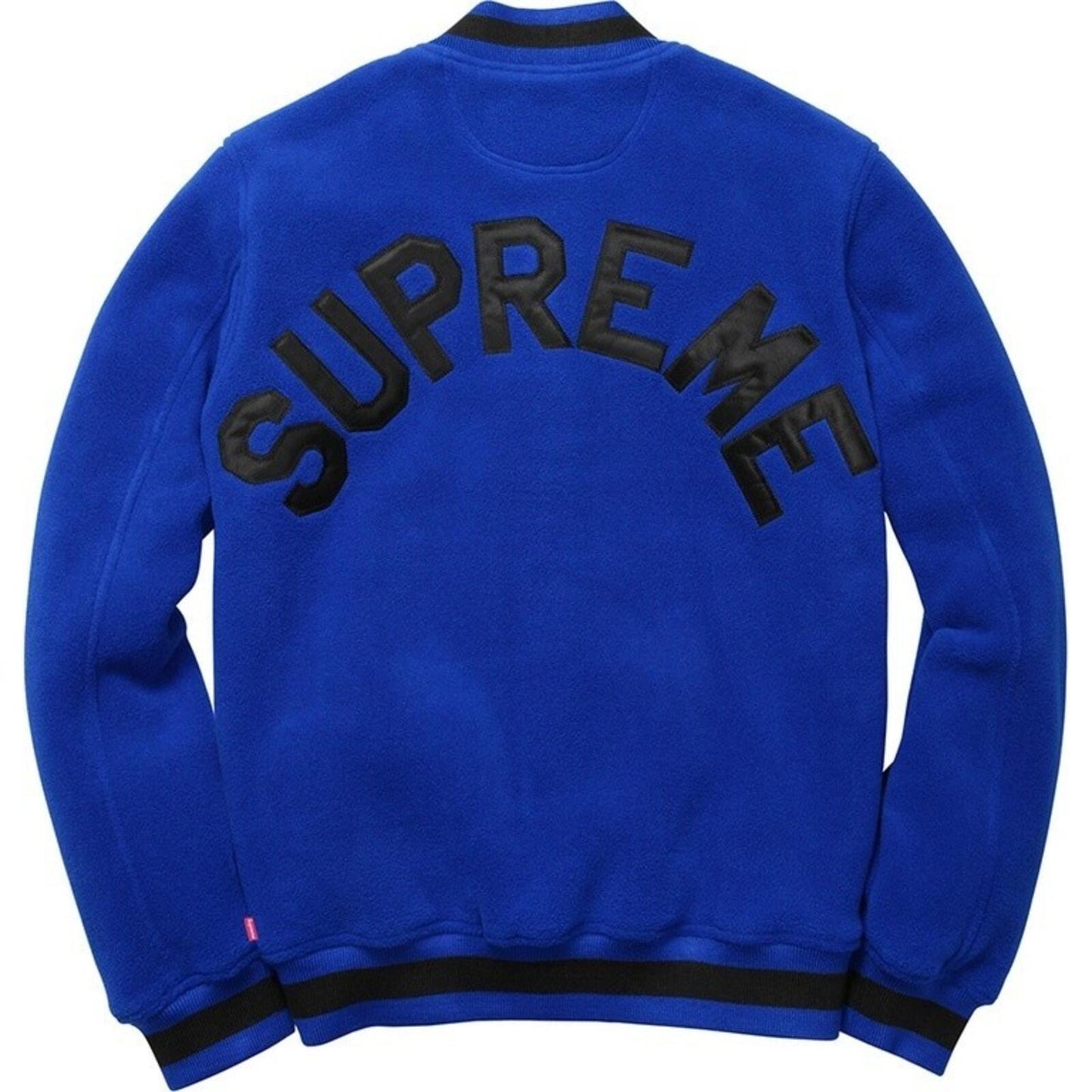 FW14 Supreme Polartec Varsity Jacket Blue Size L