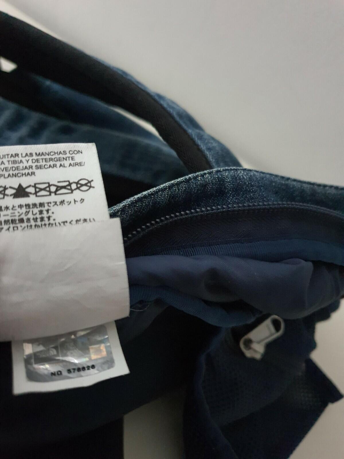 SS15 Supreme x The North Face Denim Day Pack Rucksack Blau