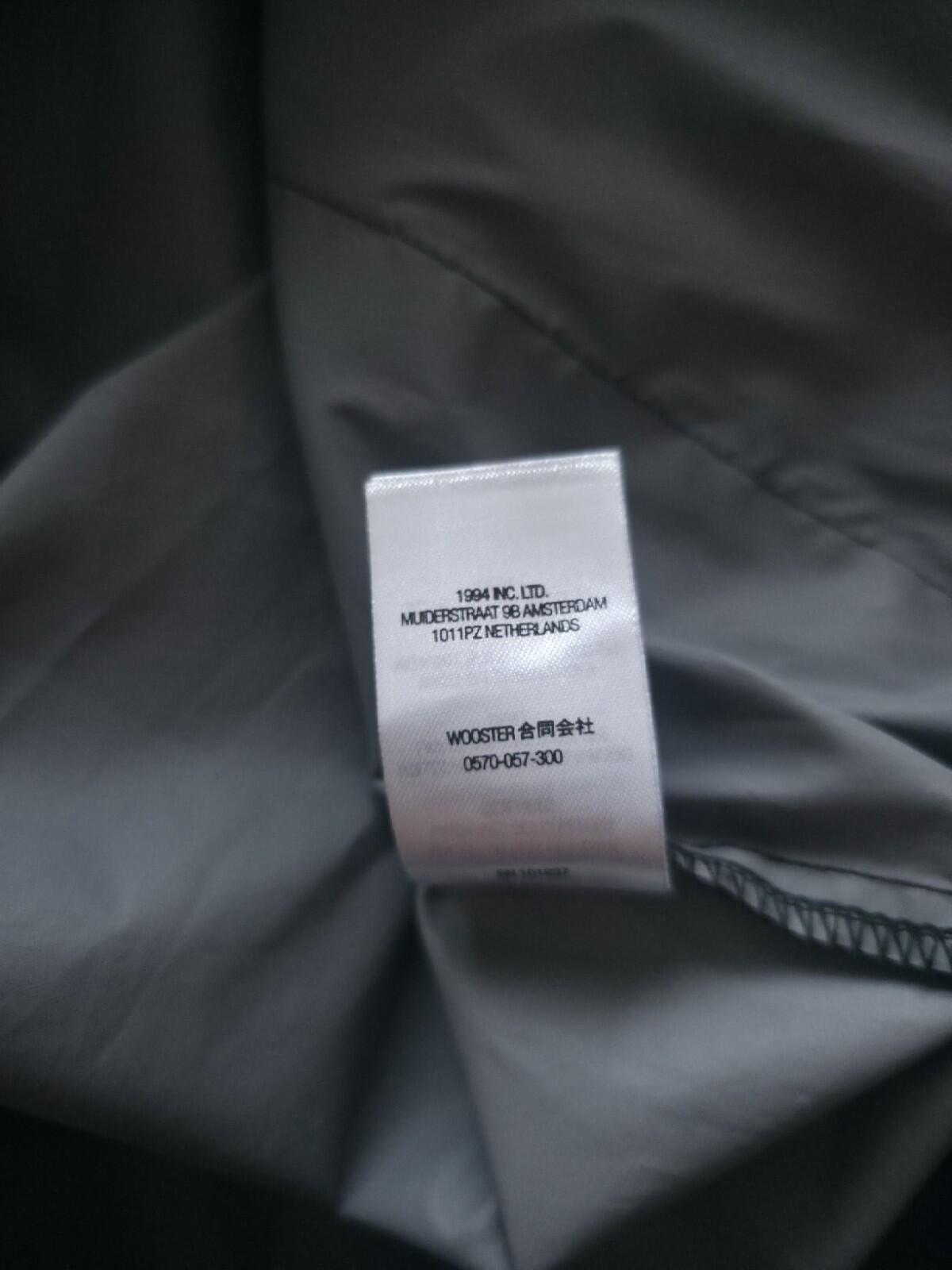 SS22 Supreme Snap-Off Sleeve L/S Baseball-Oberteil Schwarz Größe L Wasserabweisend