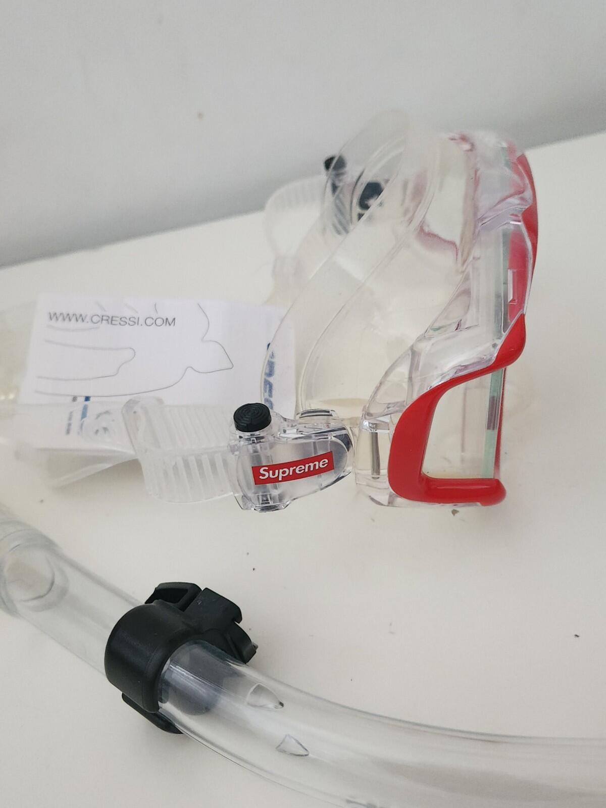 SS19 Supreme x Cressi Schnorchel-Set Hypoallergene Silikonmaske und Schnorchel