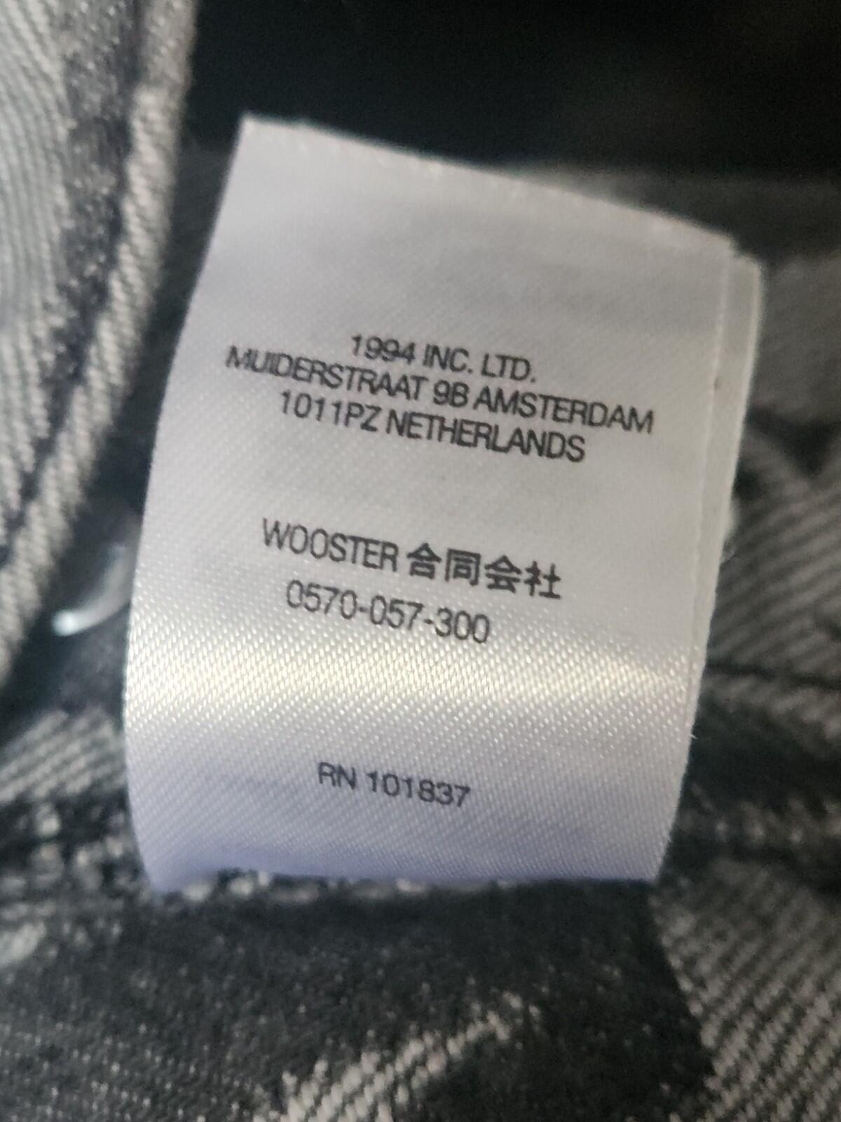 SS22 Supreme Fat Tip Jacquard Regular Jeans Black Size 32 W32 L31.5