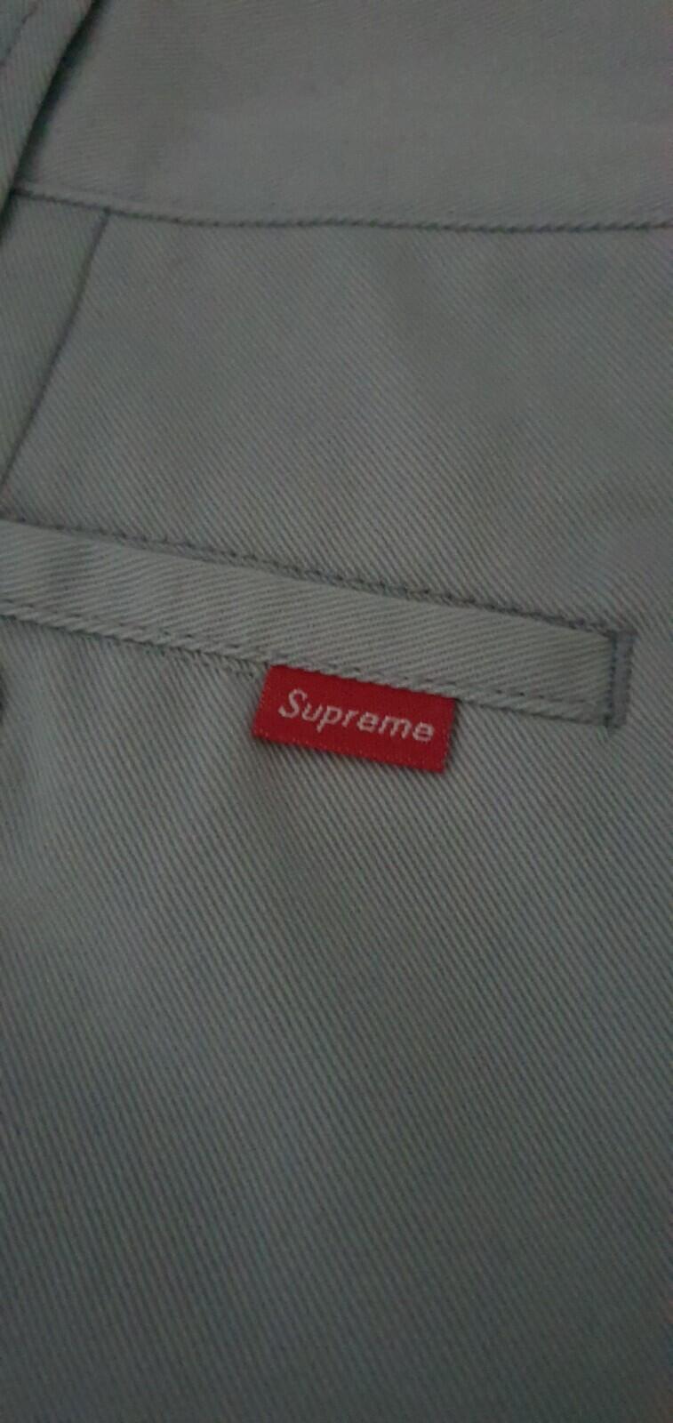 FW22 Supreme Work Pant size 30 W30 L30 trousers pants light grey Worn 1x