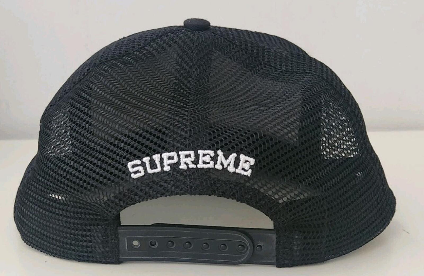 SS17 Supreme Strawberry Mesh Back 5-Panel Cap Schwarz